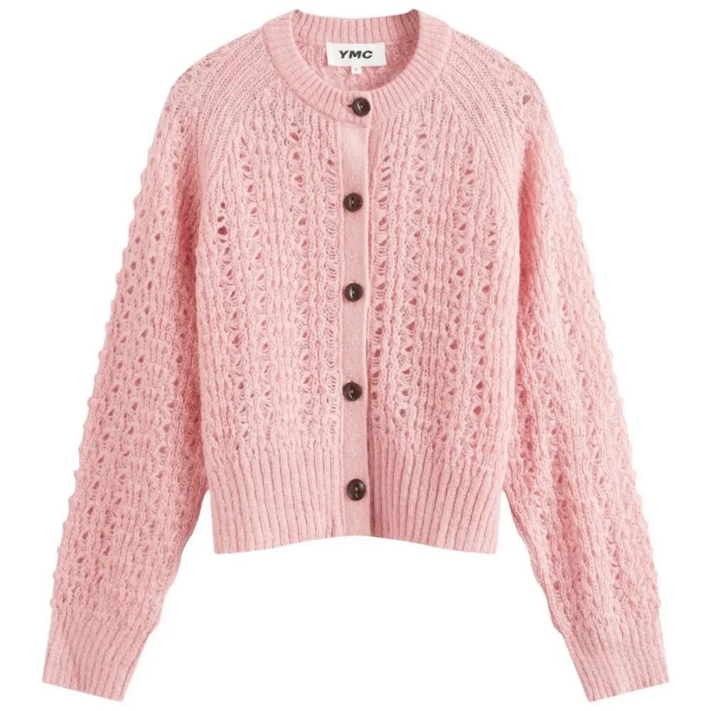 YMC Women's Foxtail Cardigan in Pink Cover