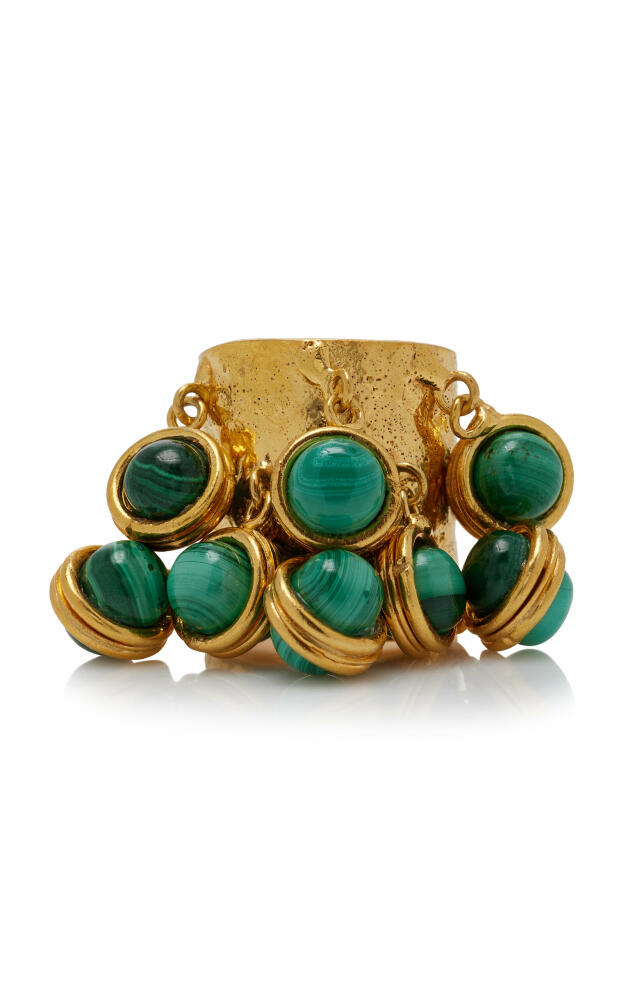 Sylvia Toledano - 22K Gold-Plated Malachite Candies Ring - Green - Gifts For Her Cover