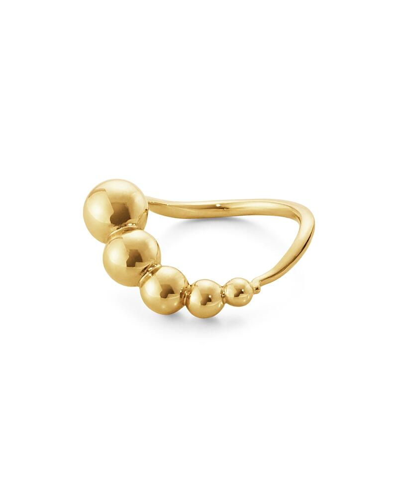 Georg Jensen 18K Yellow Gold Moonlight Grapes Graduated Ball Ring Cover