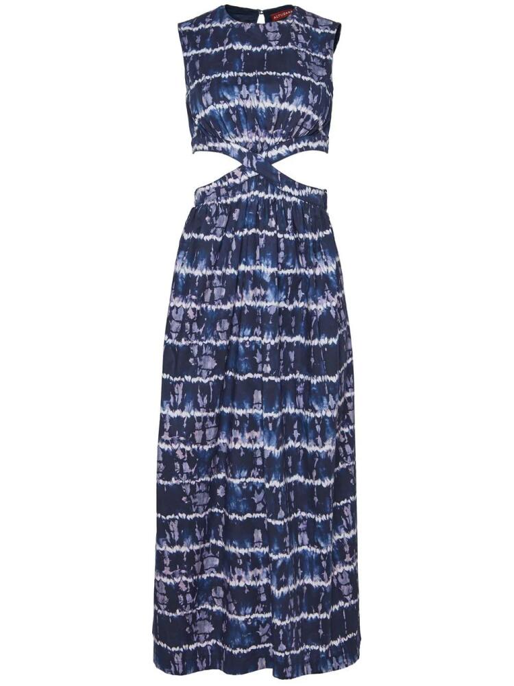 Altuzarra Ashima tie-dye maxi dress - Blue Cover