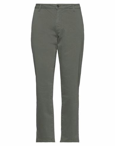 Massimo Rebecchi Man Pants Military green Cotton, Elastane Cover