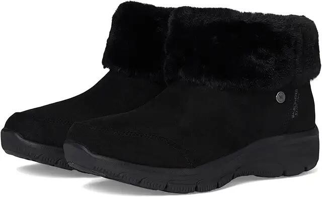 SKECHERS Easy Going - Comfy Cool Martha Stewart- Hands Free Slip-Ins (Black/Black) Women's Boots Cover