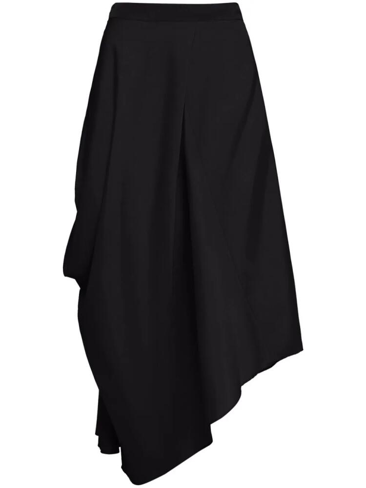 Uma | Raquel Davidowicz asymmetric midi skirt - Black Cover