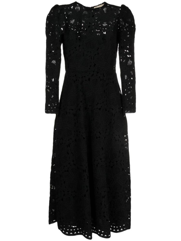 Elie Saab corded-lace midi dress - Black Cover