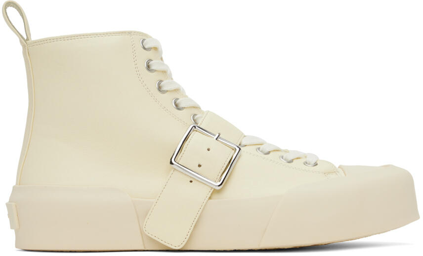 Jil Sander Off-White Buckle Sneakers Cover