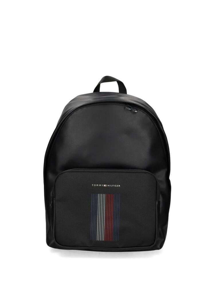 Tommy Hilfiger logo-lettering backpack - Black Cover