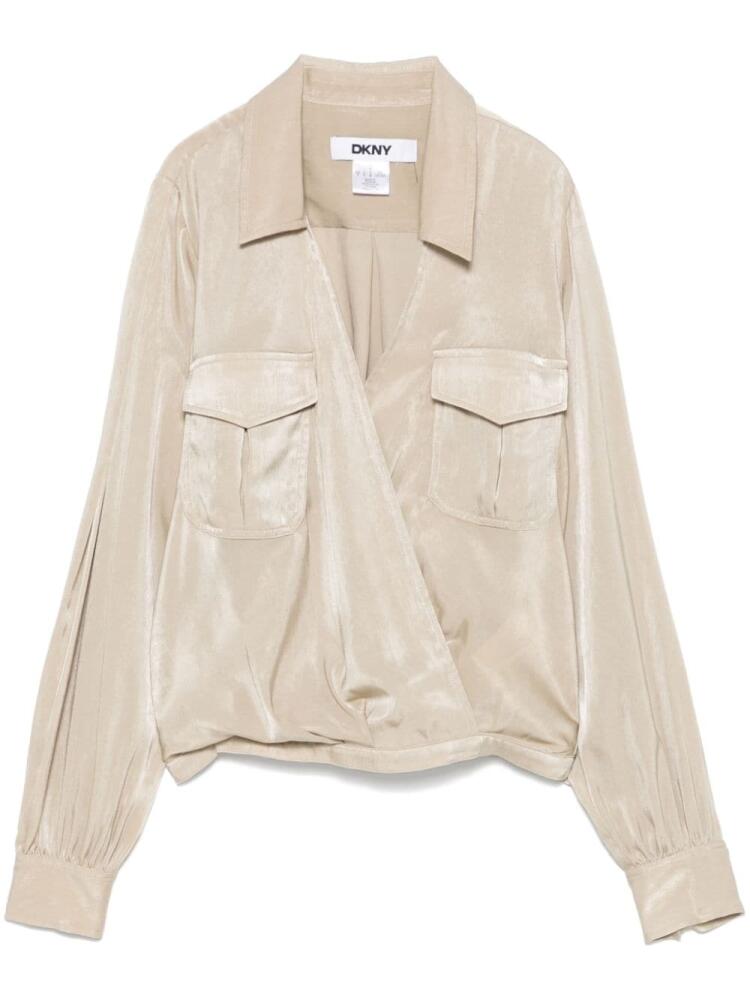 DKNY wrap shirt - Neutrals Cover