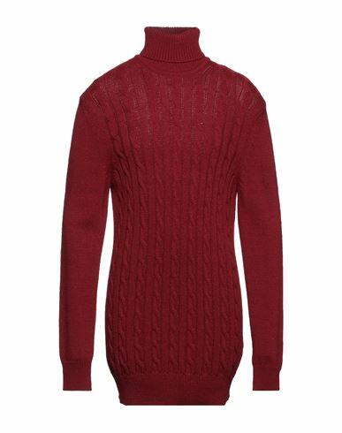 Giulio Corsari Man Turtleneck Burgundy Acrylic, Wool Cover