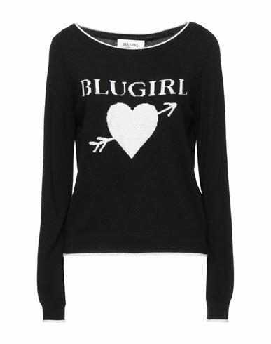 Blugirl Blumarine Woman Sweater Black Polyamide, Viscose, Wool, Cashmere Cover