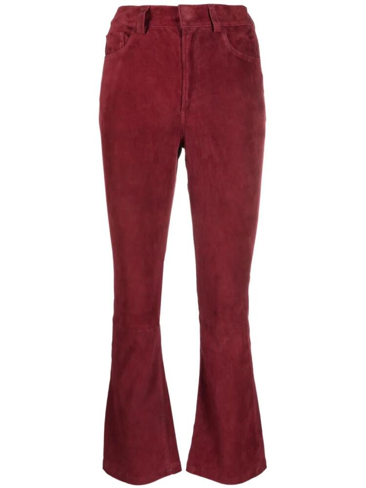 PAULA Zircon suede flared trousers Cover