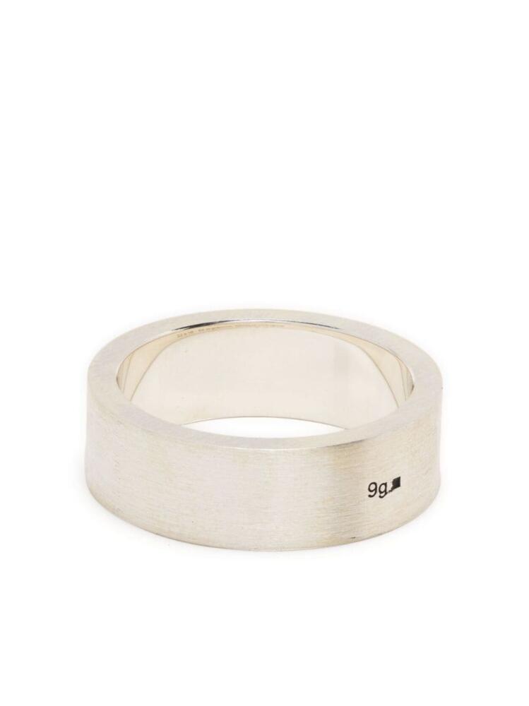 Le Gramme brushed-finish band ring - Silver Cover