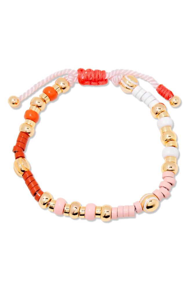 Brook and York Cove Beaded Bracelet in Gold/Pink Cover