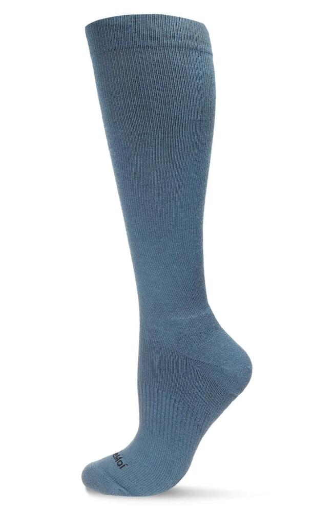 MeMoi Gender Inclusive Performance Compression Socks in Blue Denim Cover