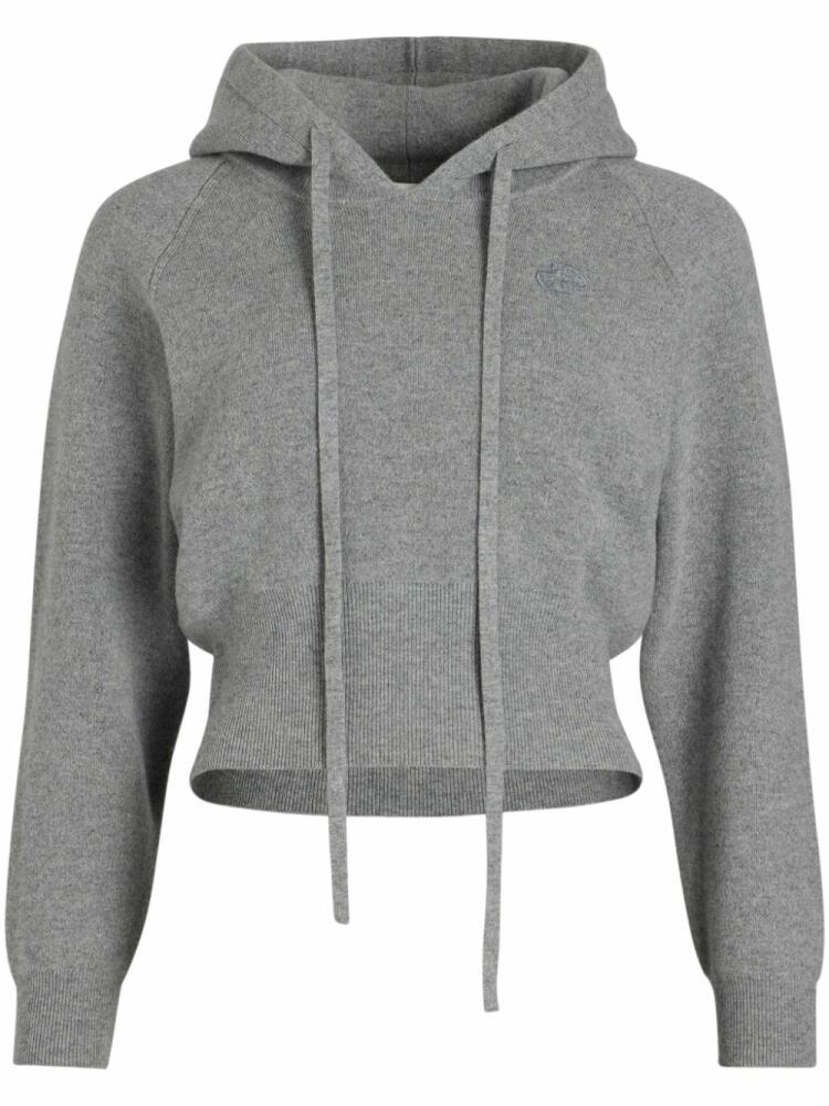 Patou knitted hoodie - Grey Cover