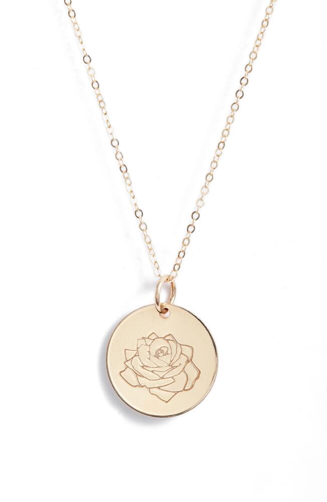 Nashelle Birth Flower Necklace in 14K Gold Fill - June Cover