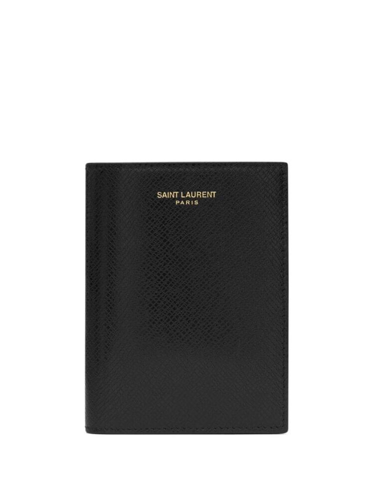 Saint Laurent Paris leather bifold wallet - Black Cover