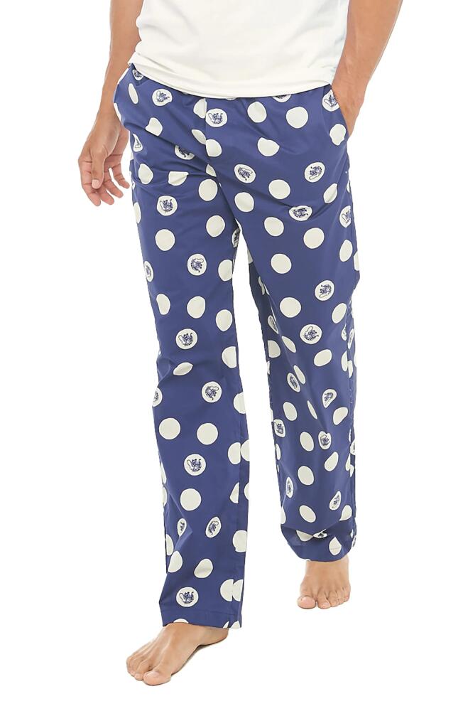 The Lazy Poet Drew Tiger Dots Blue Pajama Pants Cover