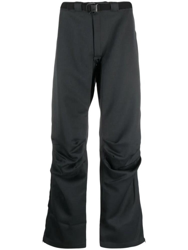 GR10K Titanus Arc wool straight-leg trousers - Grey Cover