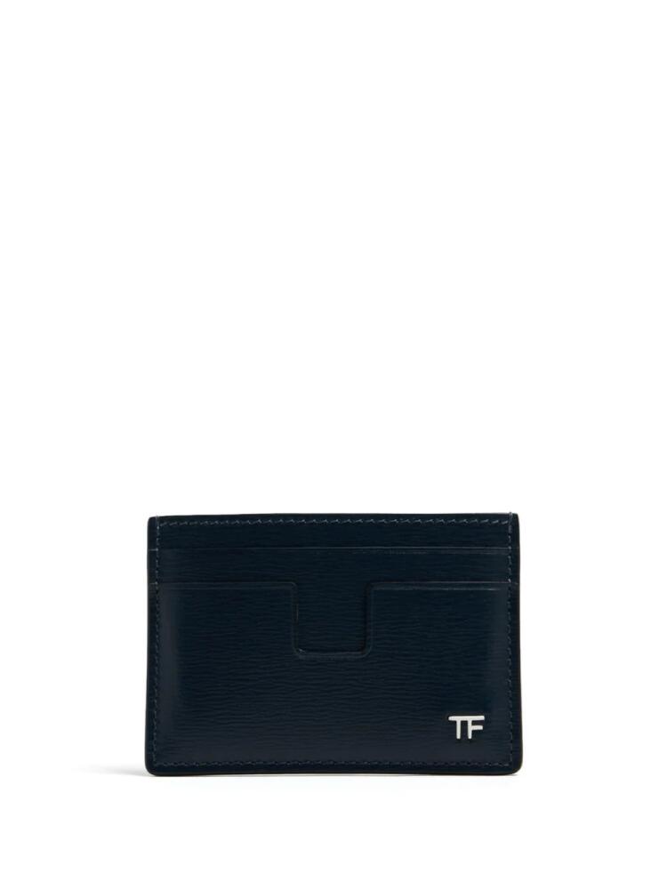 TOM FORD logo plaque cardholder - Blue Cover