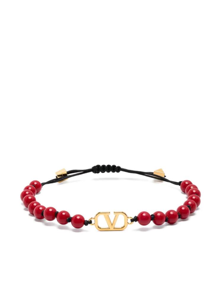 Valentino Garavani VLogo-plaque bracelet - Red Cover