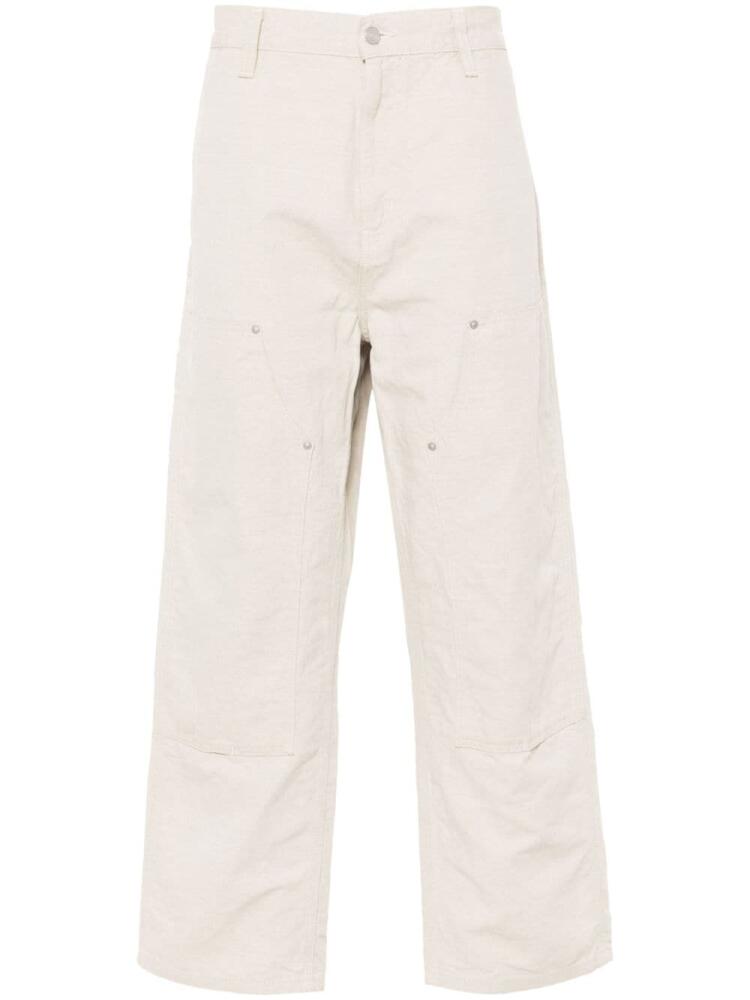 Carhartt WIP Walter Double Knee mid-rise tapered trousers - Neutrals Cover