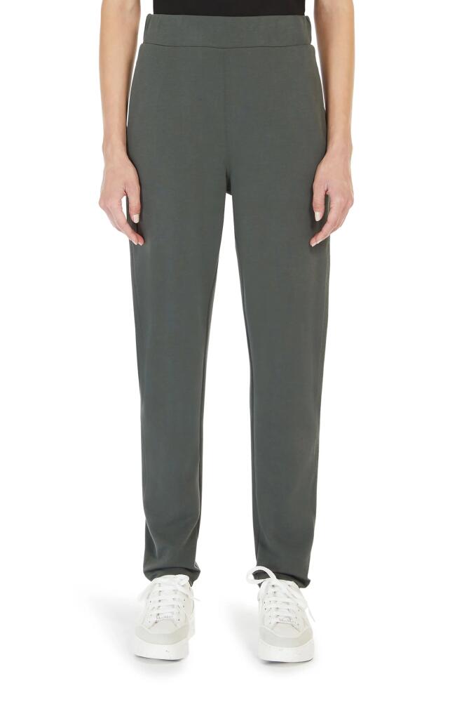 Max Mara Leisure Pesca Cotton Blend Jersey Pull-On Pants in Kaki Cover