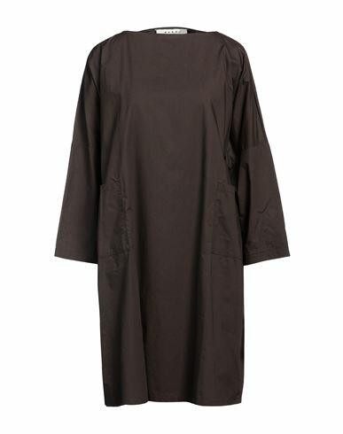 Marni Woman Mini dress Dark brown Cotton Cover