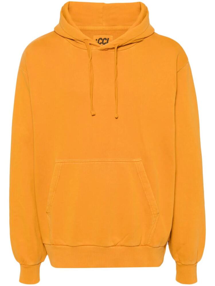 CHOCOOLATE logo-embroidered hoodie - Orange Cover