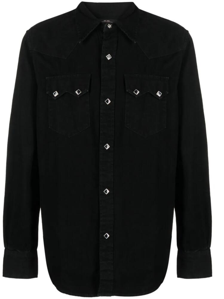 Ralph Lauren RRL button-up cotton shirt - Black Cover