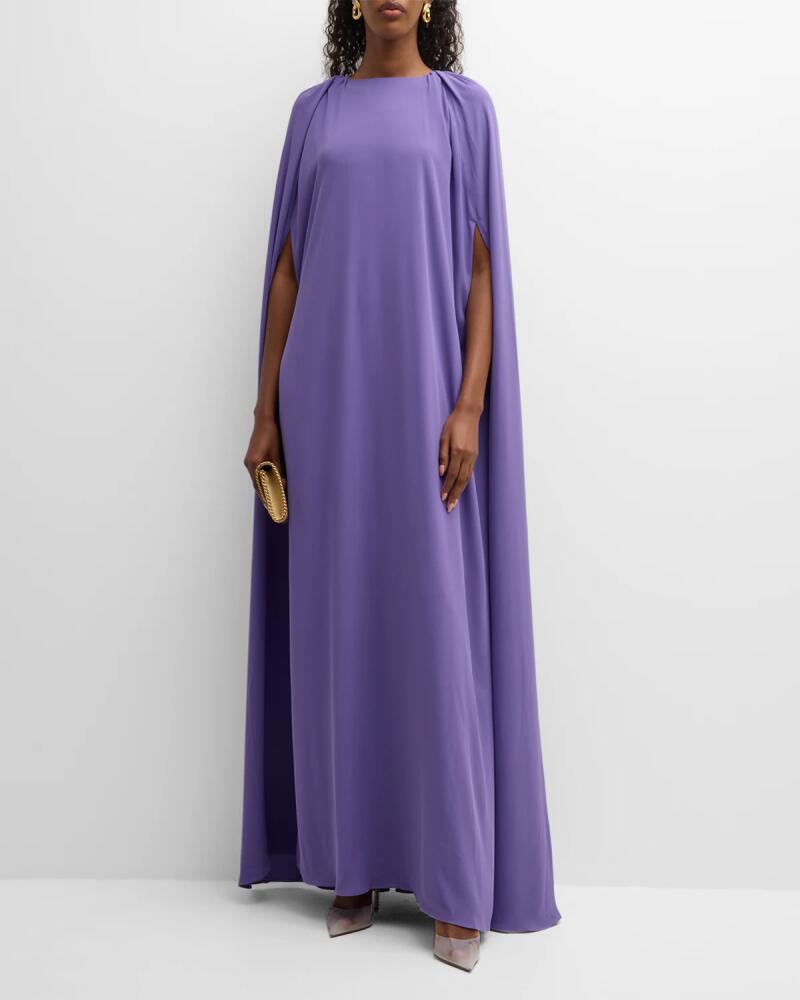 BERNADETTE Marco Short-Sleeve Cape Gown Cover