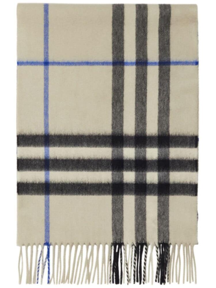 Burberry check cashmere scarf - Neutrals Cover