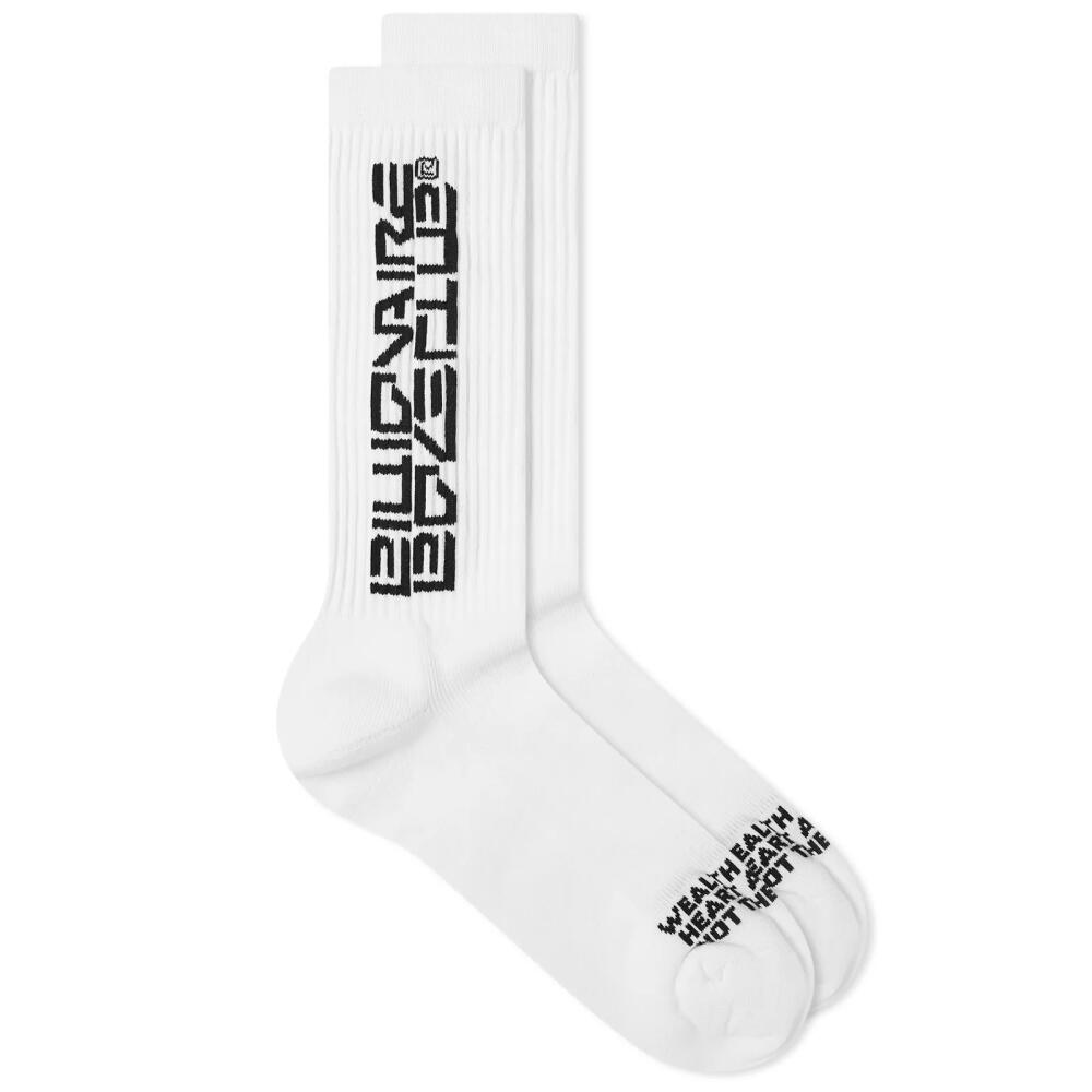 Billionaire Boys Club Men's Mantra Socks in White Cover