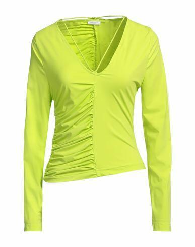 Saks Potts Woman Top Acid green Recycled polyamide, Elastane Cover