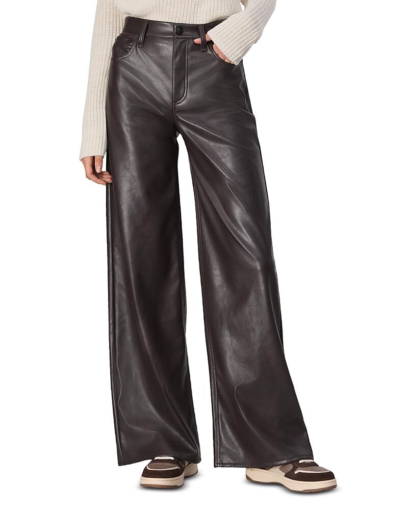 rag & bone Sofie Faux Leather Wide Leg Pants Cover