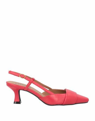 Carmens Woman Pumps Red Leather Cover