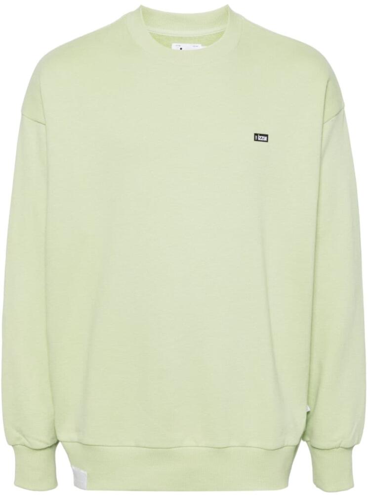 izzue embroidered logo sweatshirt - Green Cover