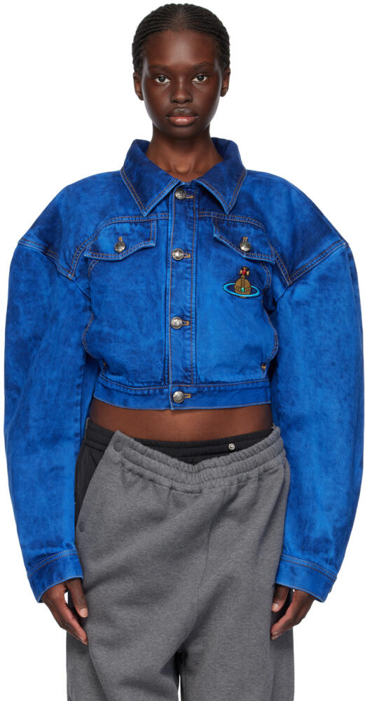 Vivienne Westwood Blue Boxer Denim Jacket Cover