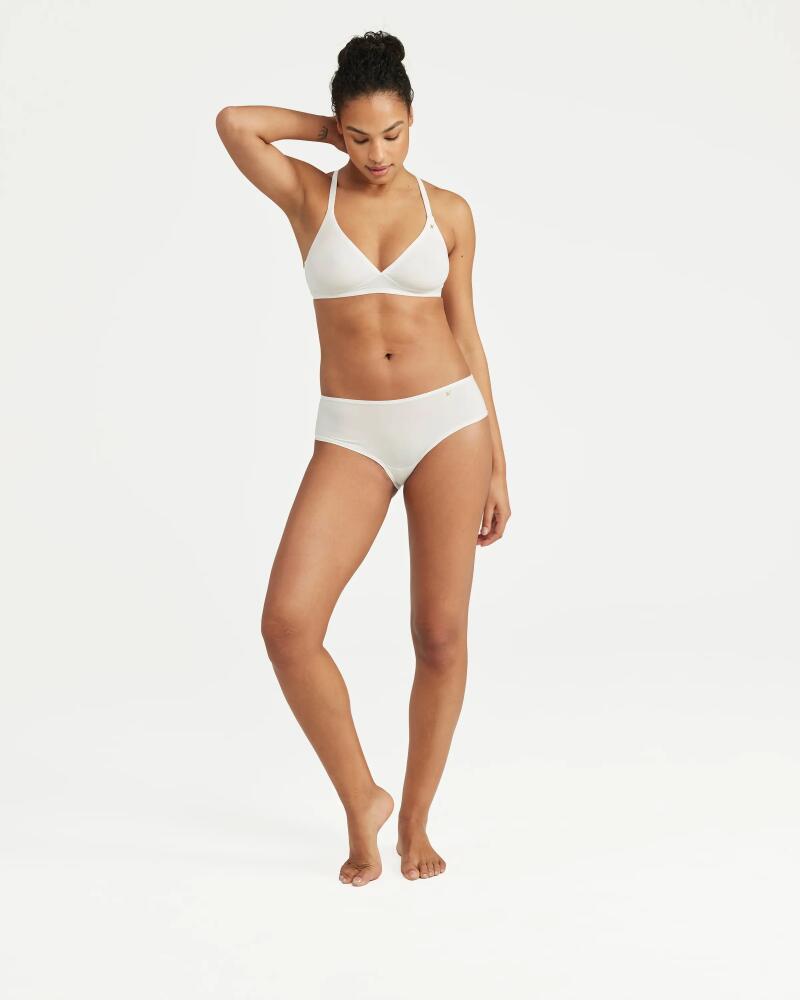 Nudea The Stretch Mid Rise Bikini Brief in White Cover