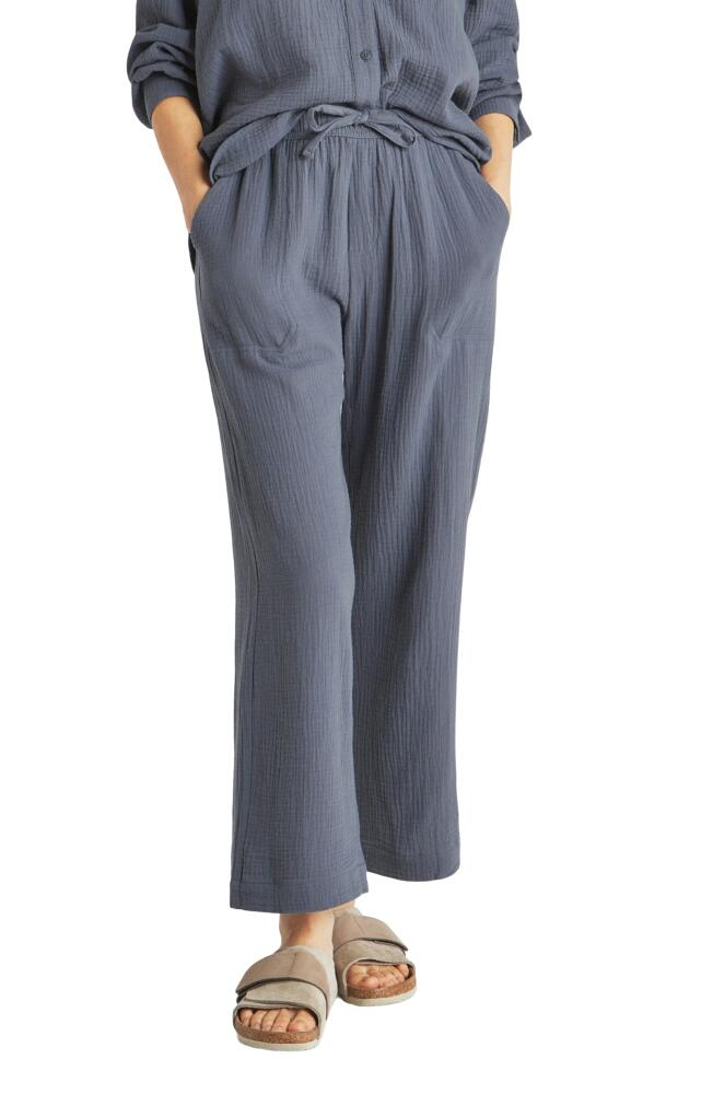 Splendid Adele Cotton Gauze Drawstring Pants in Washed Ash Navy Cover