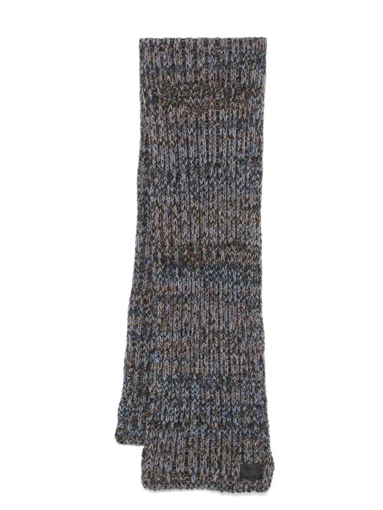 Paul Smith chunky knitted scarf - Blue Cover