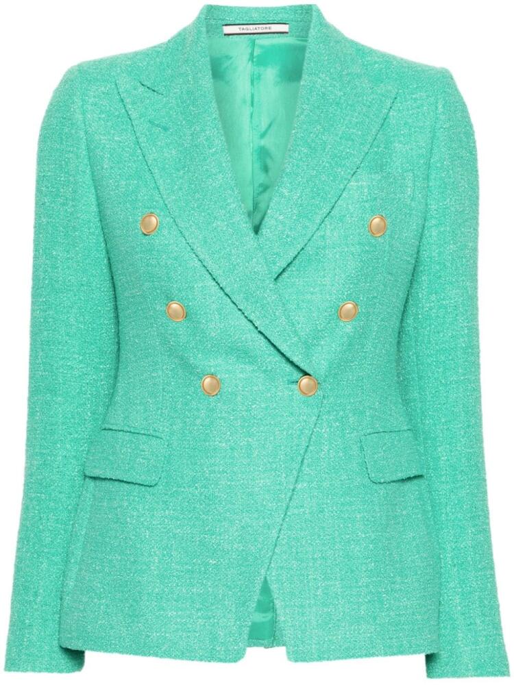 Tagliatore J-Alicya bouclé blazer - Green Cover