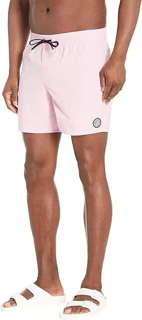 Volcom Lido Solid 16 Trunks (Reef Pink) Men's Swimwear Cover