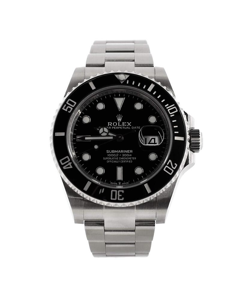 Pre-Owned Rolex Oyster Perpetual Submariner Date Automatic Watch in Stainless Steel and Cerachrom 41mm Cover