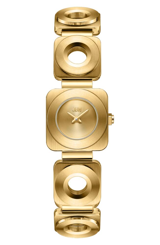 JBW Chasm Bracelet Watch, 22mm in 18K Gold/Gold Cover