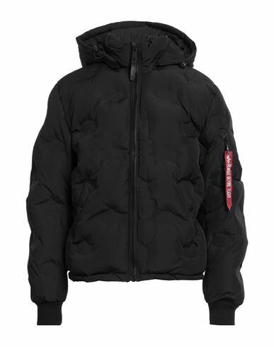 Alpha Industries Man Puffer Black Polyester Cover