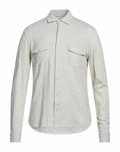 Majestic Filatures Man Shirt Light grey Cotton, Elastane Cover