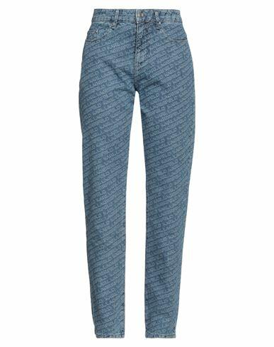 Karl Lagerfeld Woman Jeans Blue Cotton, Recycled cotton Cover