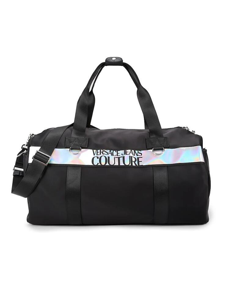 Versace Jeans Couture Men's Range Iconic Logo Duffel Bag - Black Silver Cover