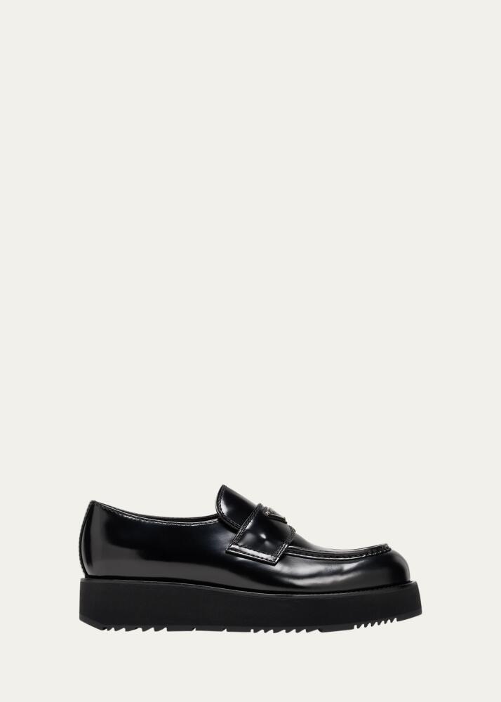 Prada Men's New Opposite Creeper Platform Loafers Cover