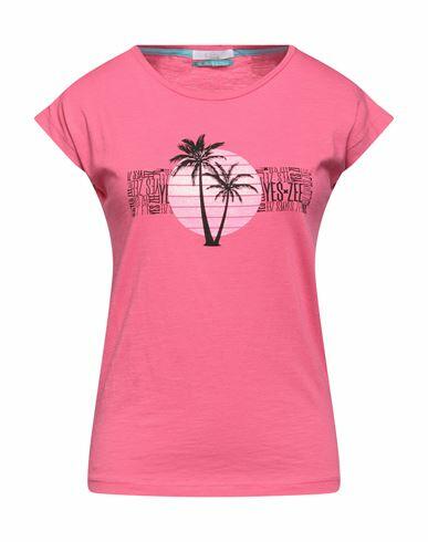 Yes Zee By Essenza Woman T-shirt Fuchsia Cotton Cover